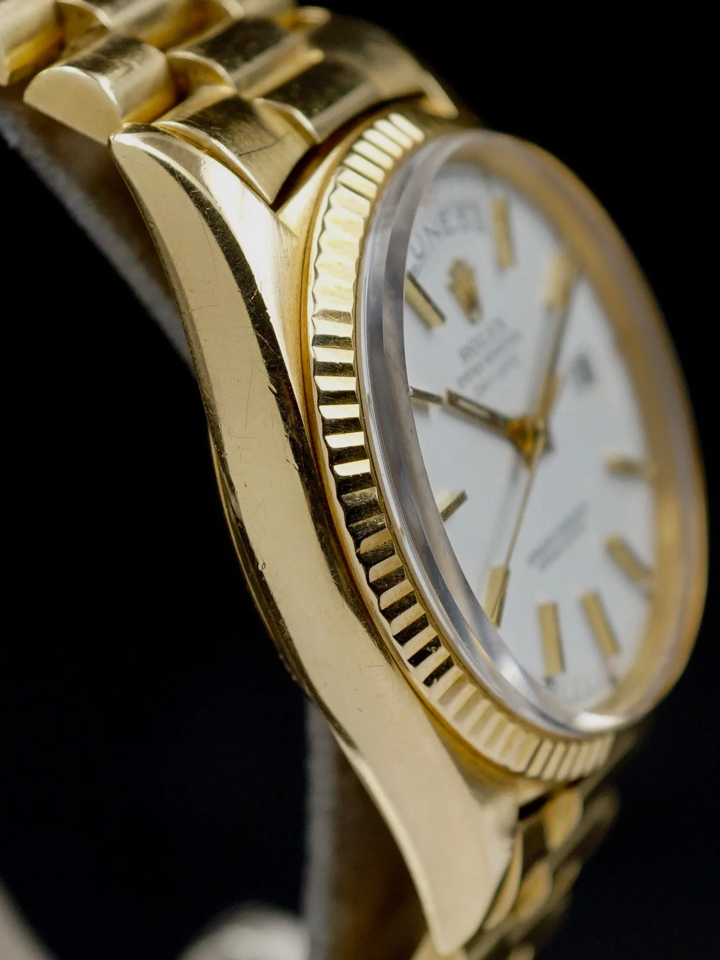 Rare 1968 Rolex Day-Date (Ref. 1803)  ‘Red Quarter Dial’