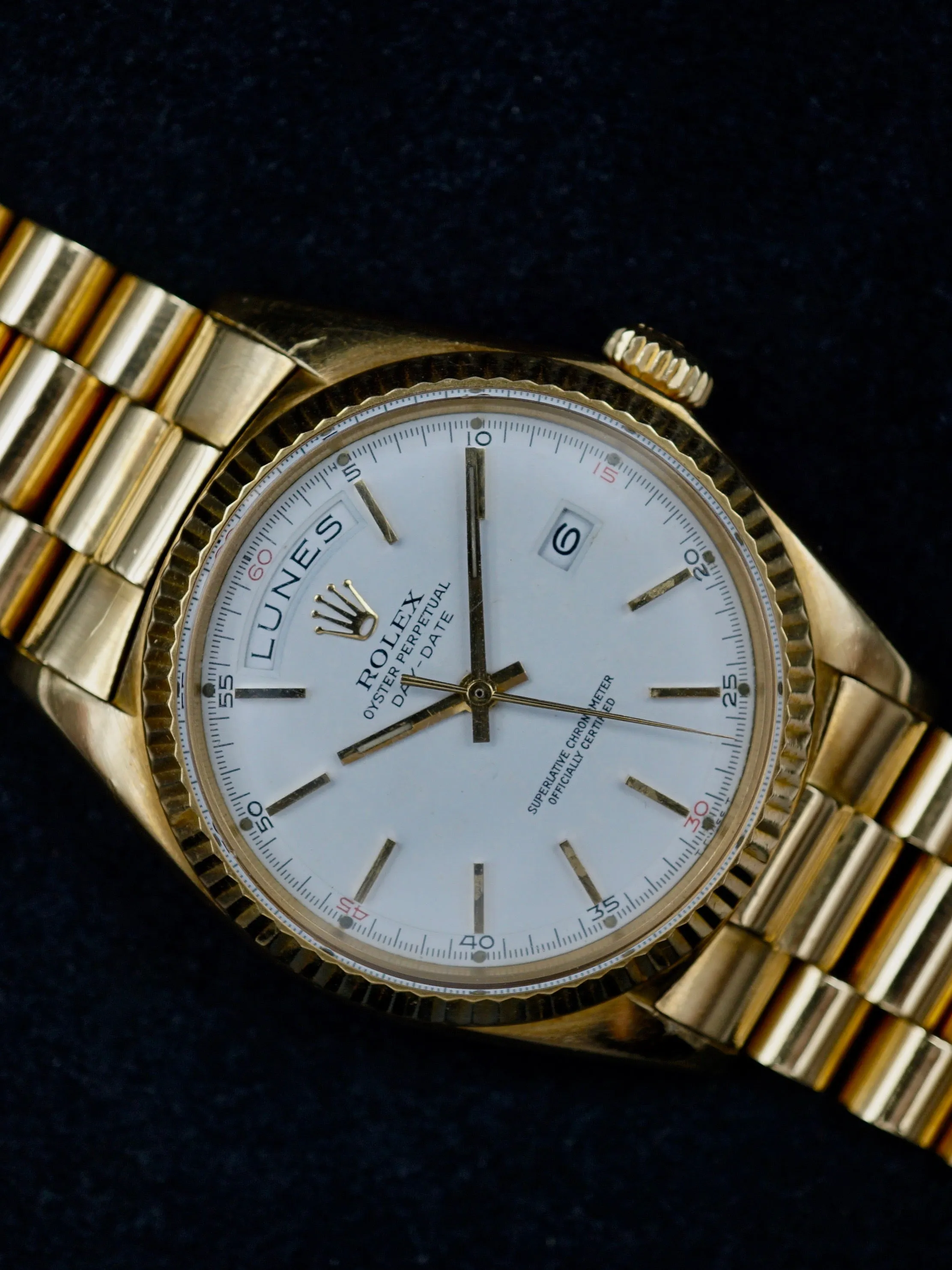 Rare 1968 Rolex Day-Date (Ref. 1803)  ‘Red Quarter Dial’
