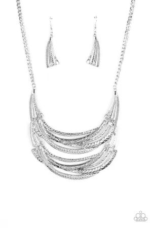 Read Between the VINES Silver Paparazzi Necklace