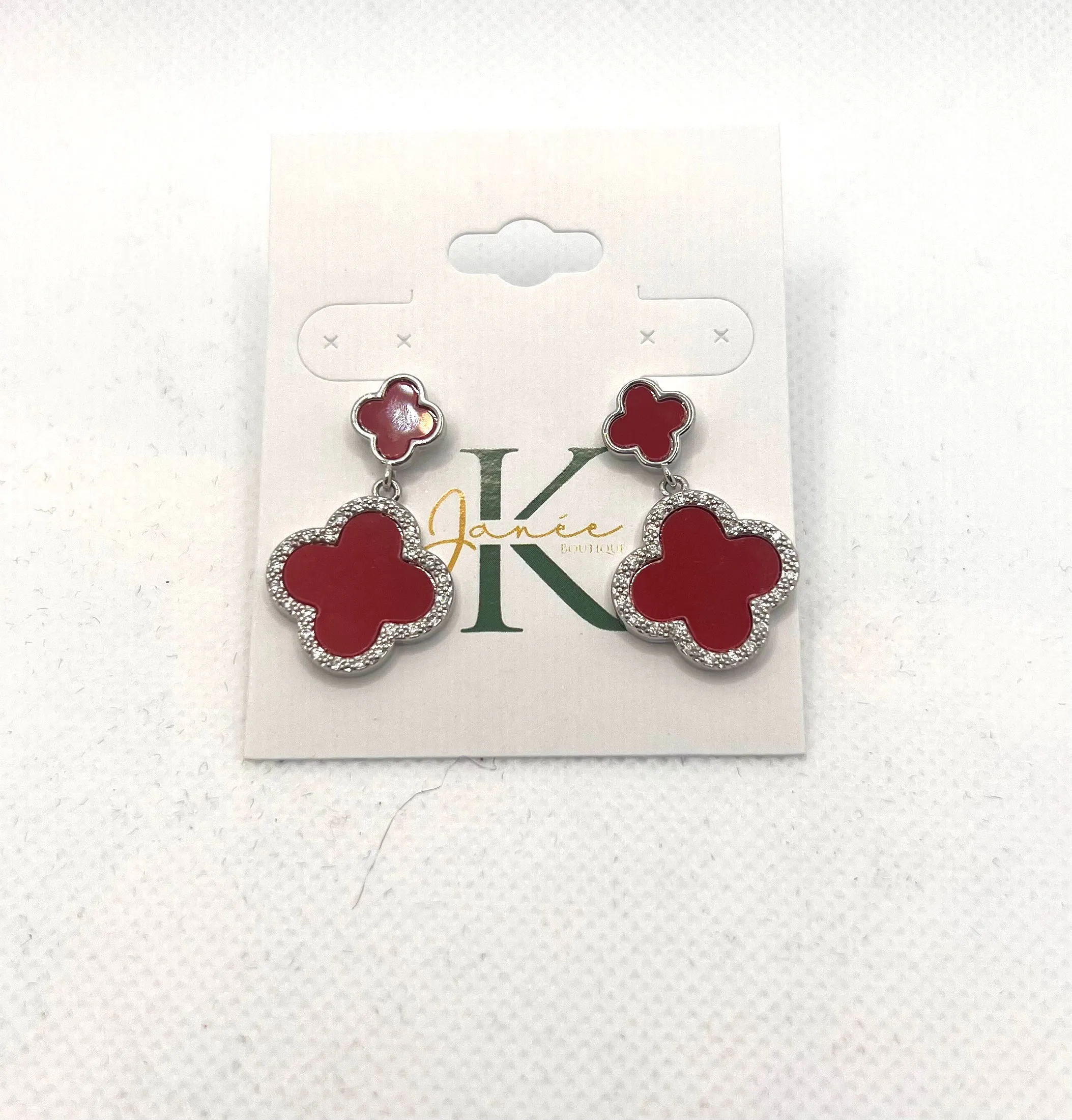 Red Clover Earrings
