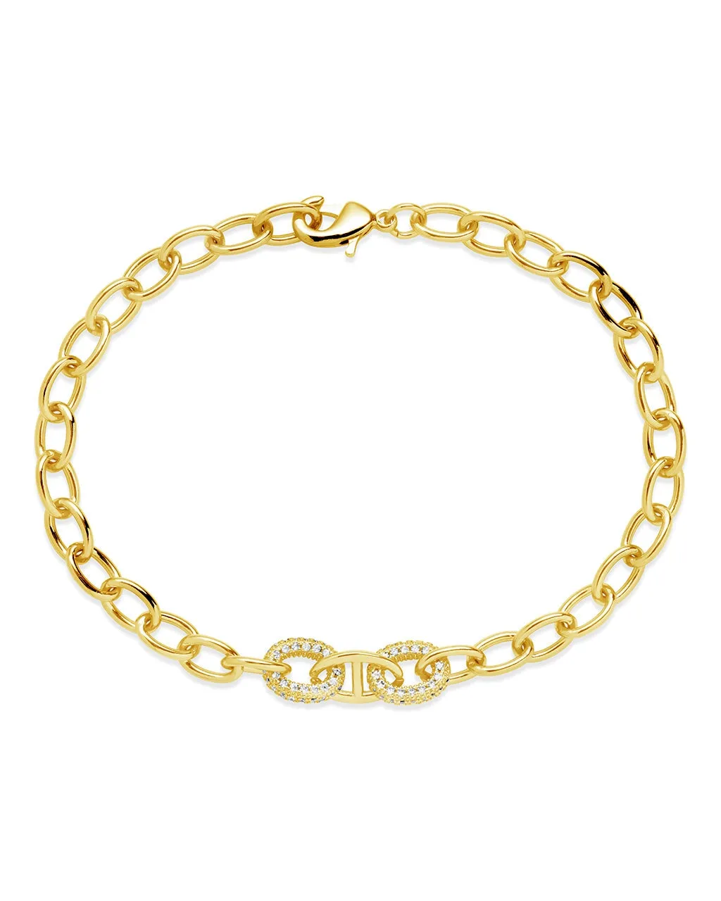 Reina CZ Chain Link Bracelet