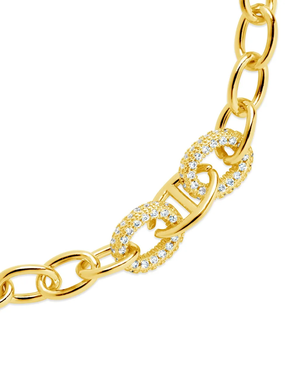 Reina CZ Chain Link Bracelet