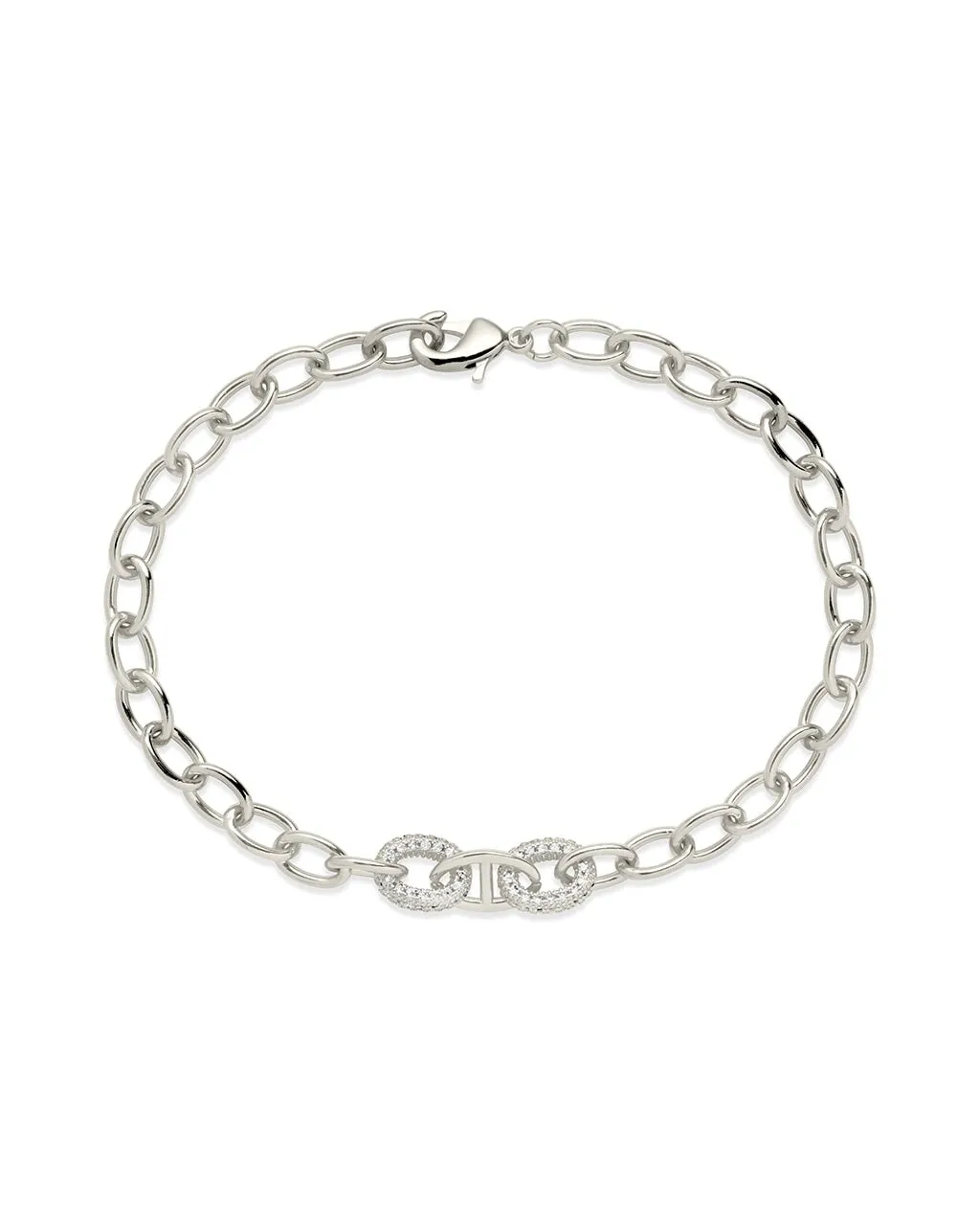 Reina CZ Chain Link Bracelet