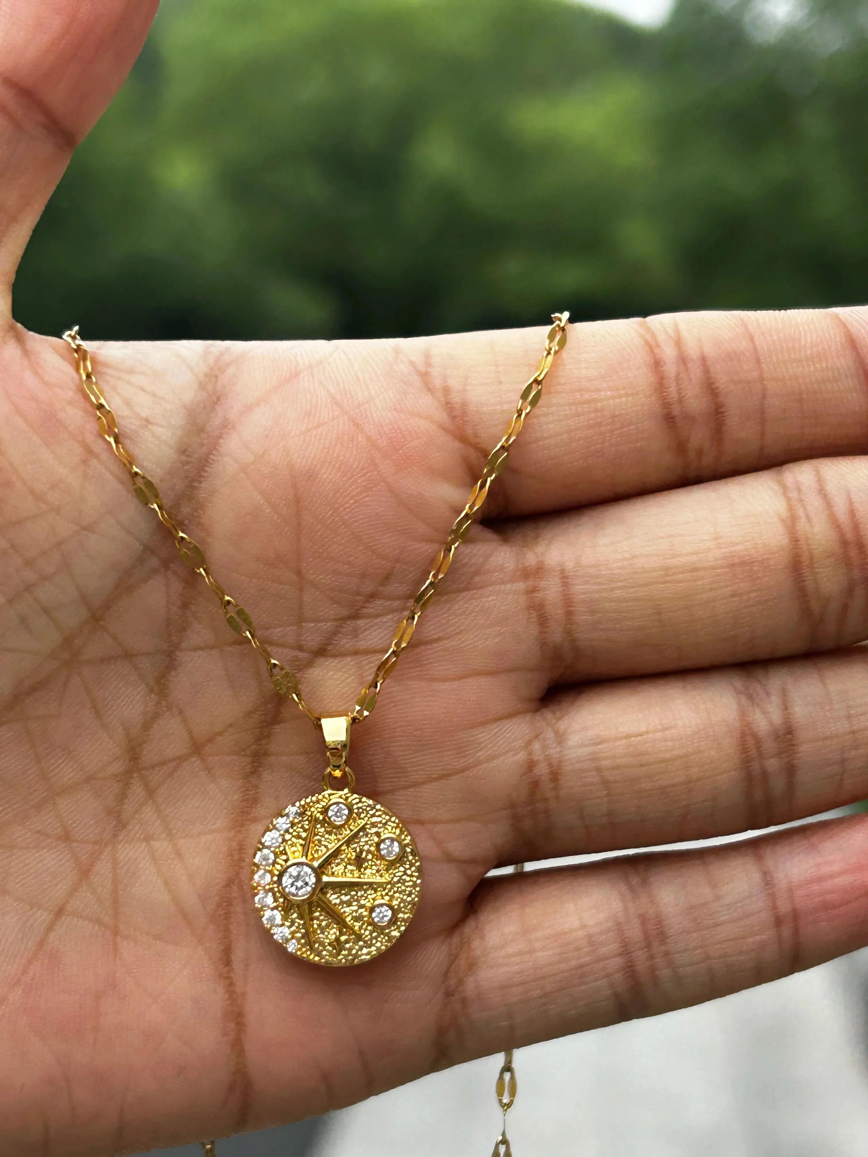 Rhinestone Rose Choker Shiny Zircon Sunrise Necklace For Women Gold Color Collar Evil Eyes Jewelry Y2k