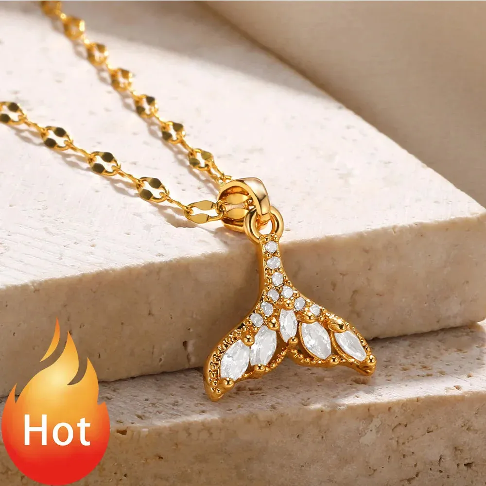 Rhinestone Rose Choker Shiny Zircon Sunrise Necklace For Women Gold Color Collar Evil Eyes Jewelry Y2k