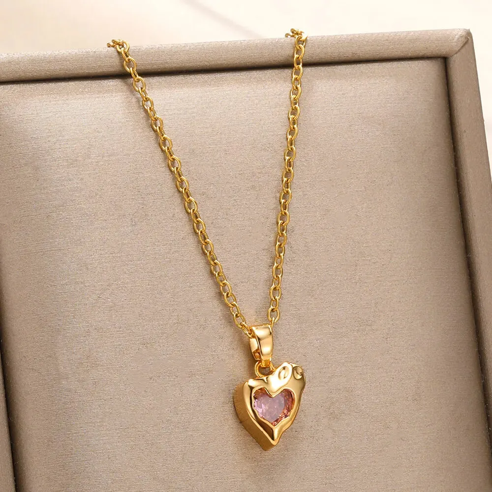 Rhinestone Rose Choker Shiny Zircon Sunrise Necklace For Women Gold Color Collar Evil Eyes Jewelry Y2k