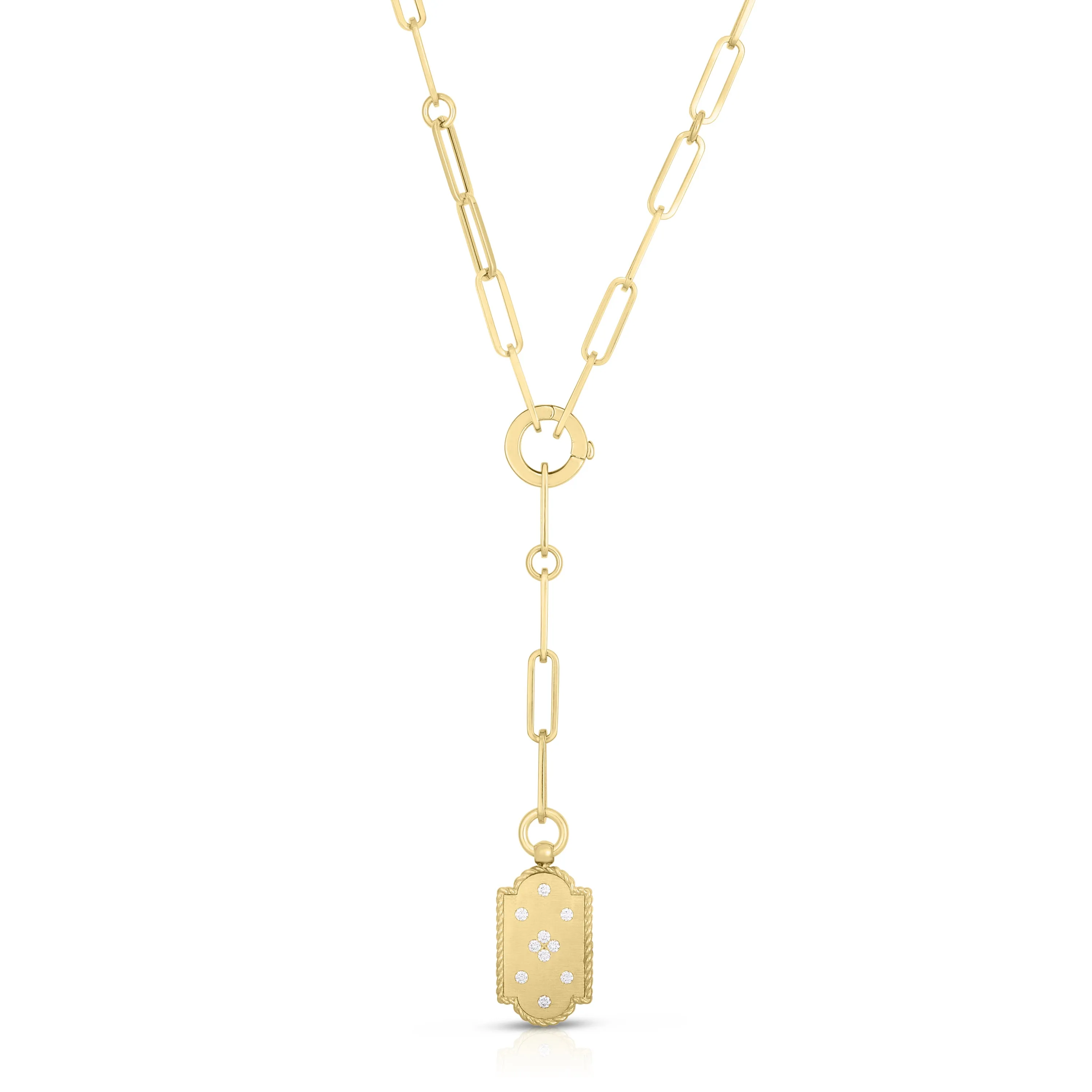 Roberto Coin 18K Yellow Gold Venetian Double Medallion - Fink's Exclusive