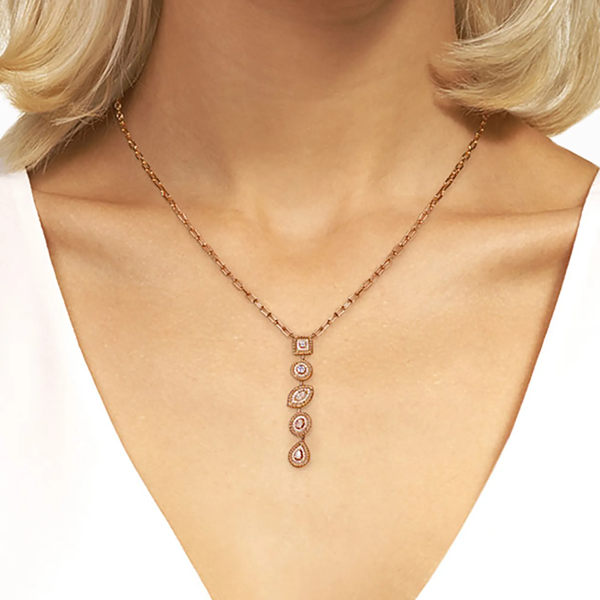 Rock Drop Chain Necklace