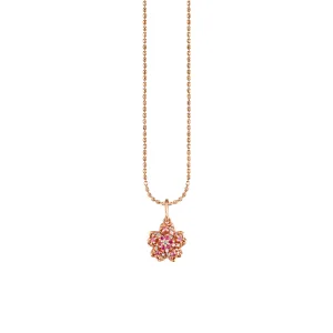Rose Gold & Diamond Small Sakura Charm