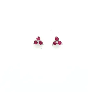 Ruby Earring in .925 Sterling Silver - KST 53982