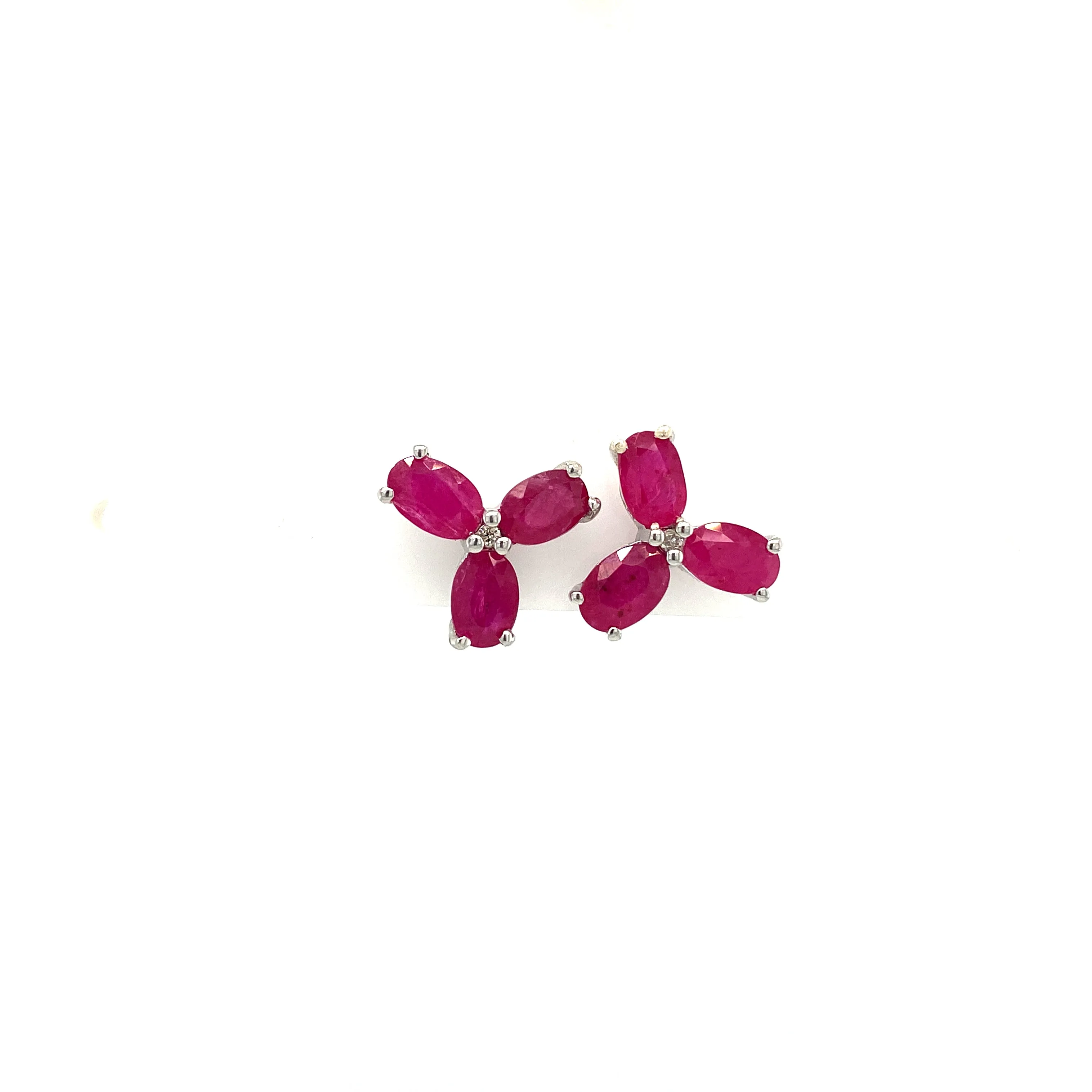 Ruby Earring in .925 Sterling Silver - KST 54161