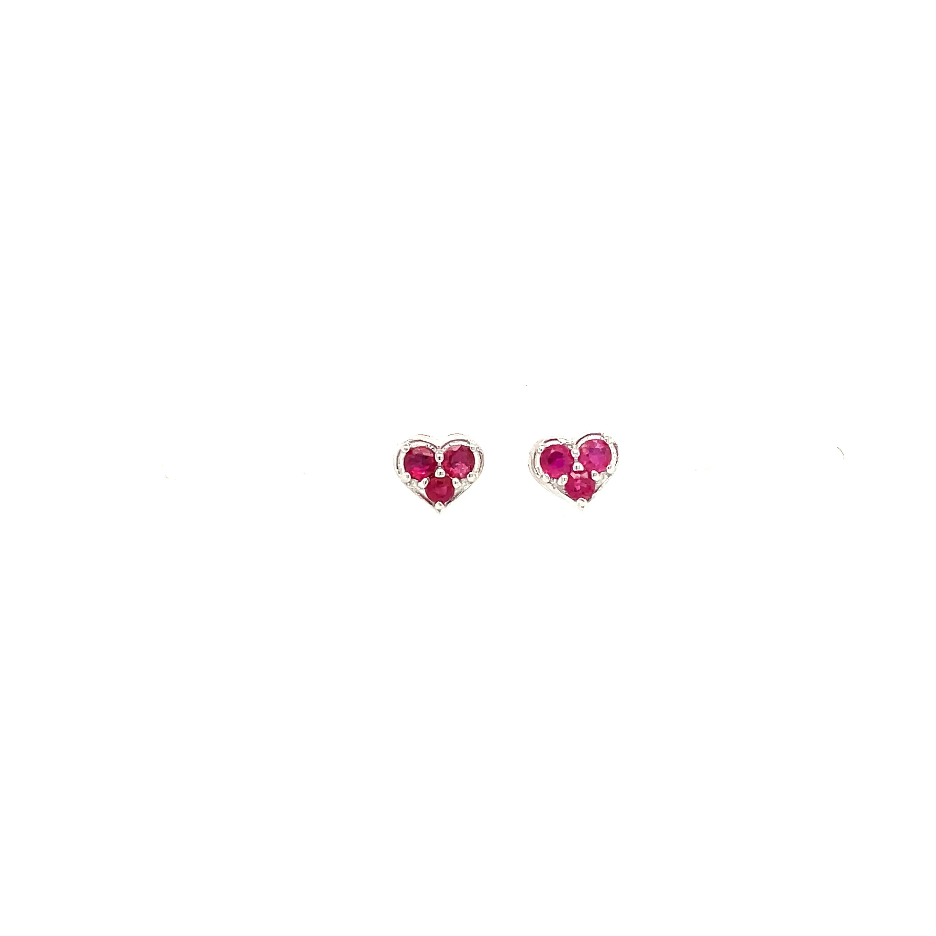Ruby Earring in .925 Sterling Silver - KST 57122