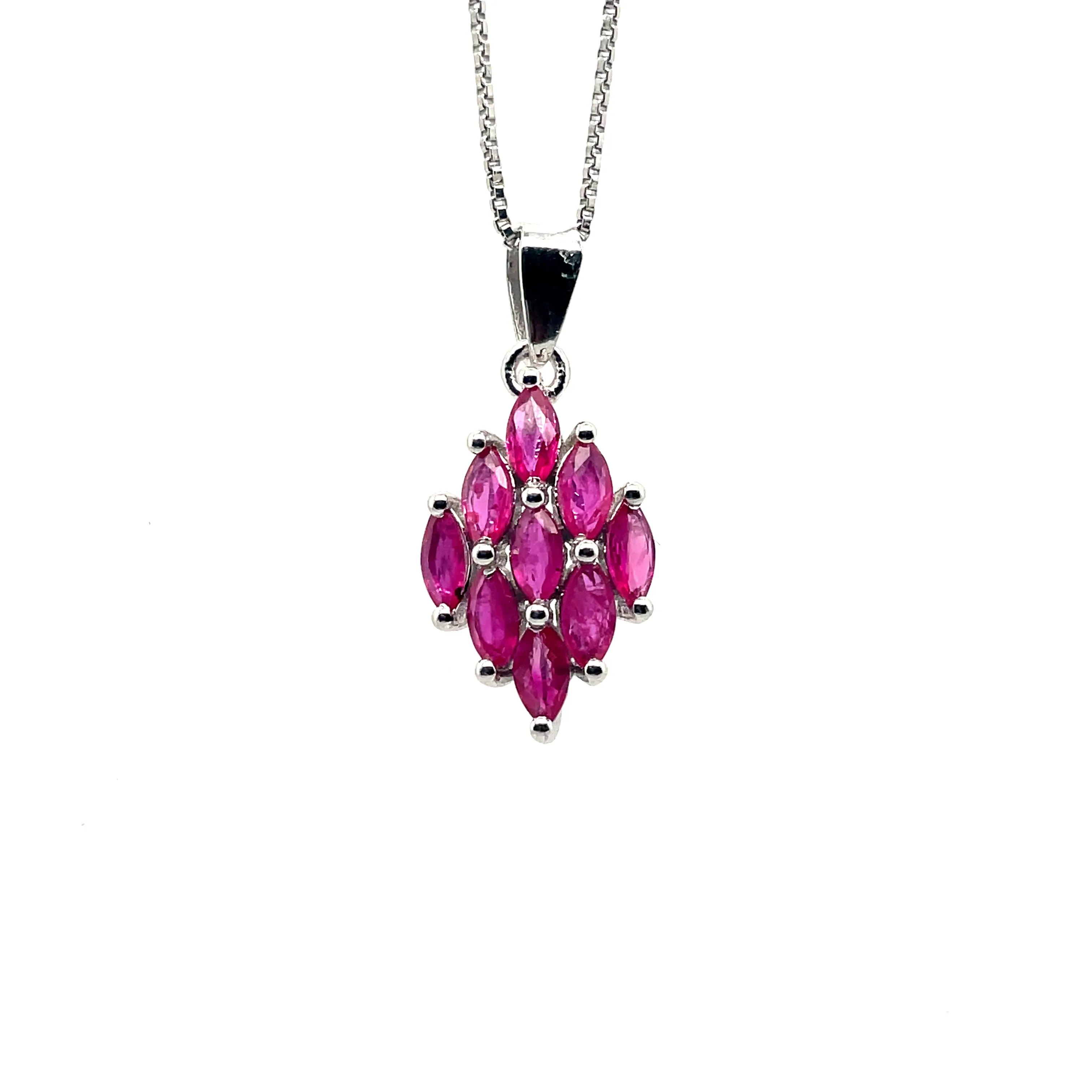 Ruby Pendant  in .925 Sterling Silver - KSP 33210