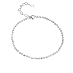 S925 Silver 2mm Bead Bracelet