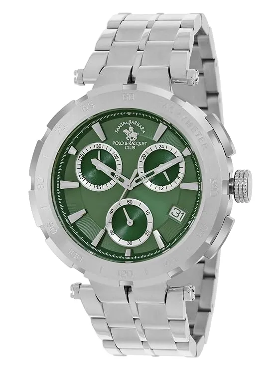Santa barbara polo & racquet club Analog Green Dial Men's Watch-SB.1.10567-3