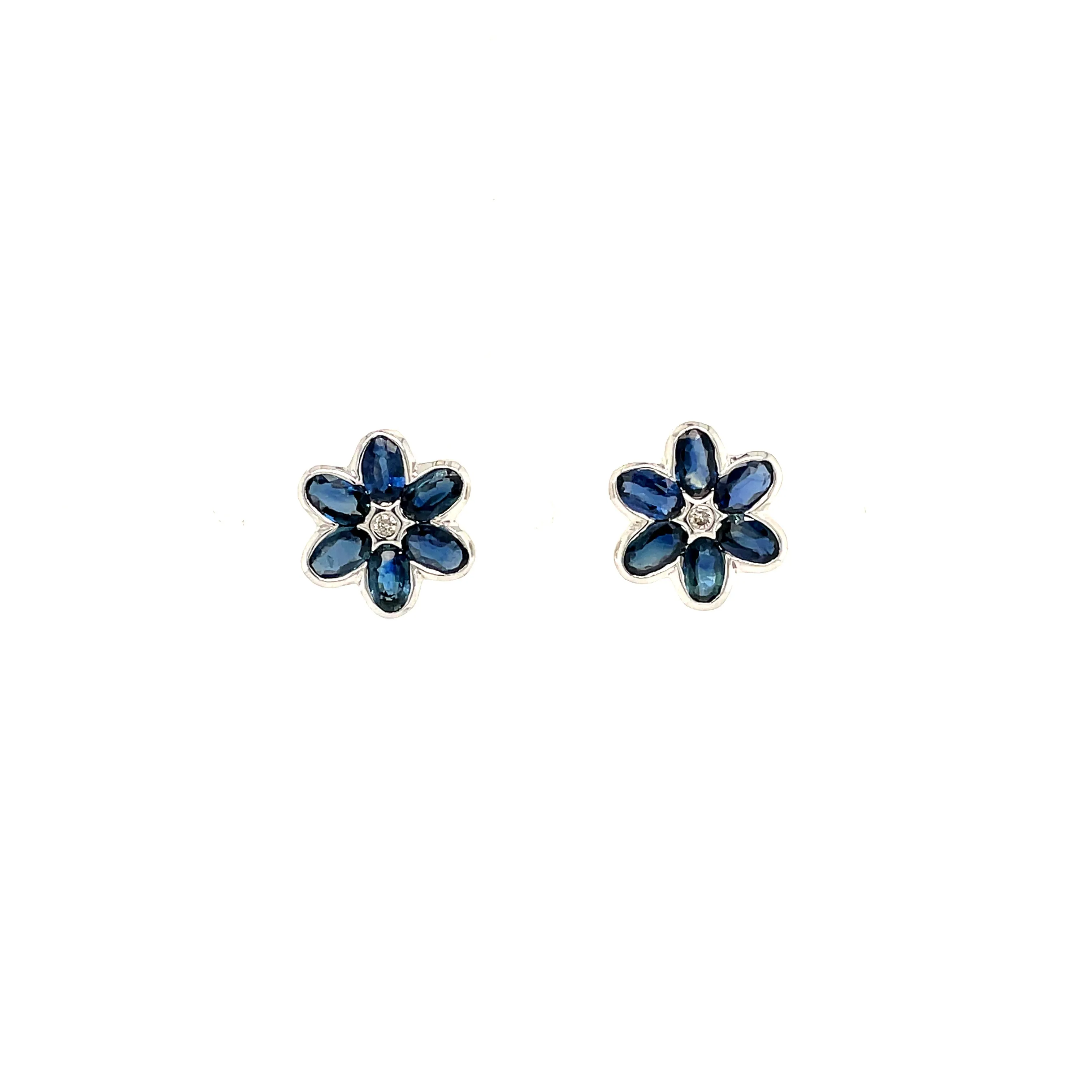 Sapphire Earring in .925 Sterling Silver - KST 59513