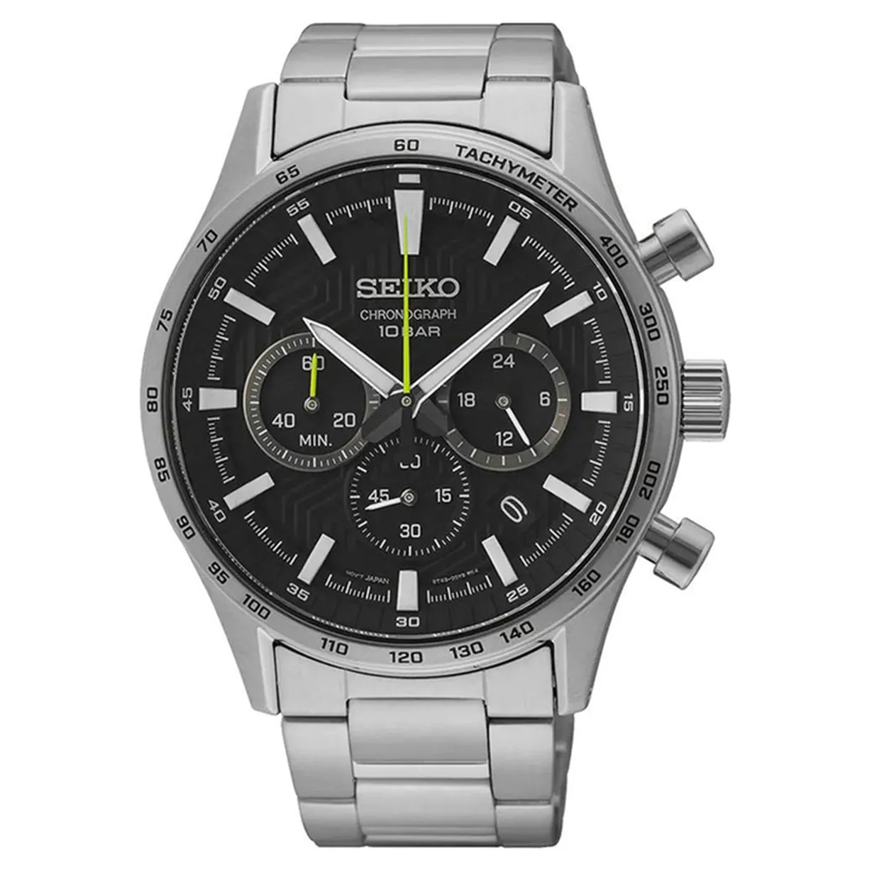 Seiko Dress Black Dial Men 43mm