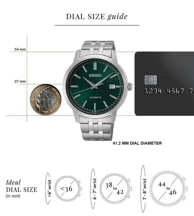 Seiko Dress Green Dial Men 41.2mm