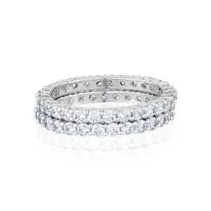 SET OF TWO ETERNITY RINGS