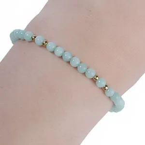 Sexy Sparkles Amazonite Dainty Thin Delicate Women Tranquility Bracelet