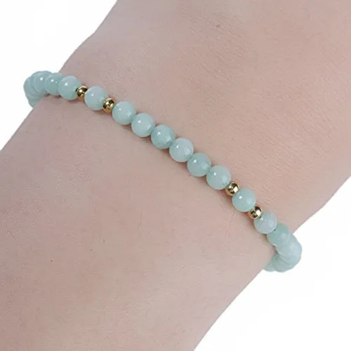 Sexy Sparkles Amazonite Dainty Thin Delicate Women Tranquility Bracelet