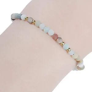 Sexy Sparkles Amazonite Dainty Thin Delicate Women Tranquility Bracelet