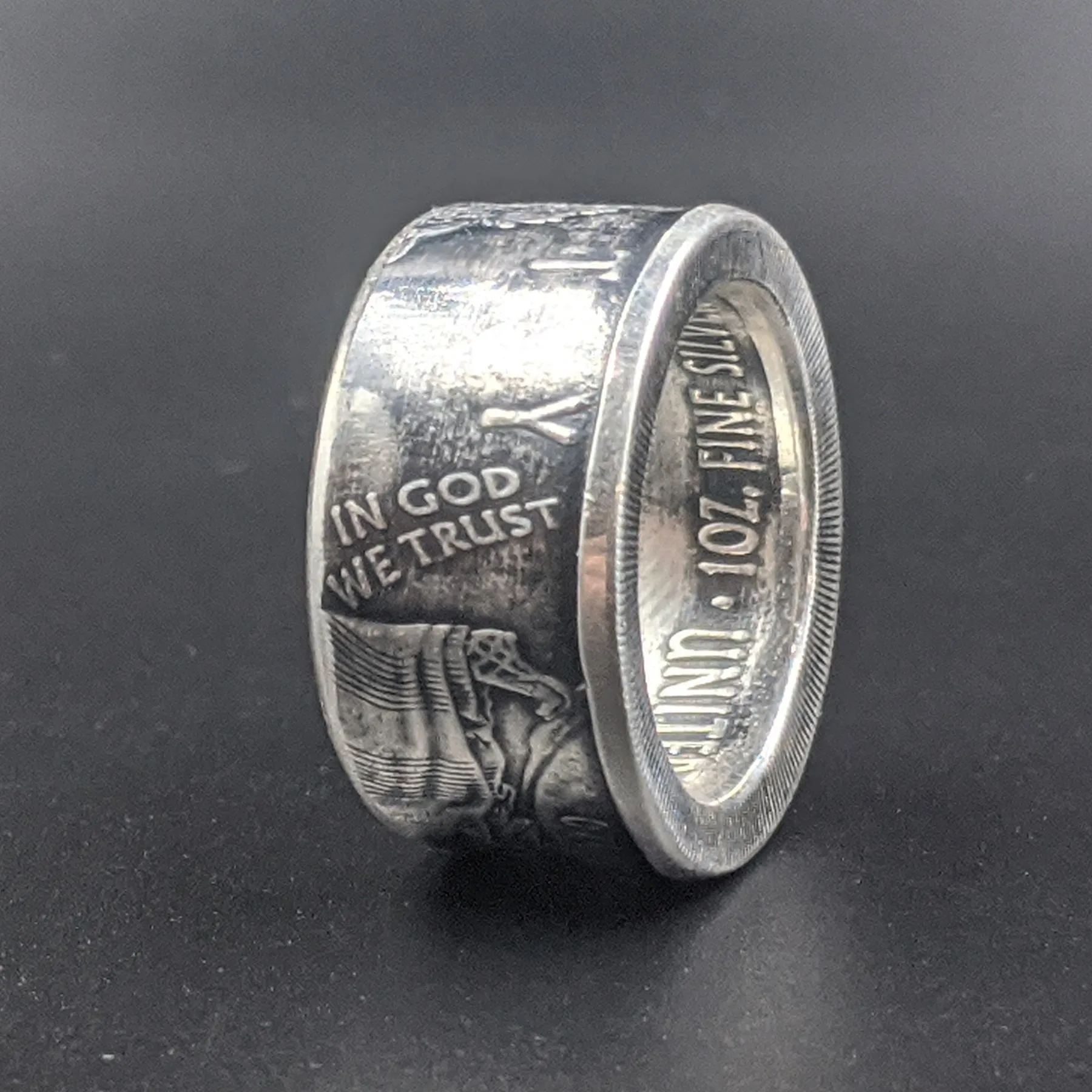 Silver Eagle Coin Ring
