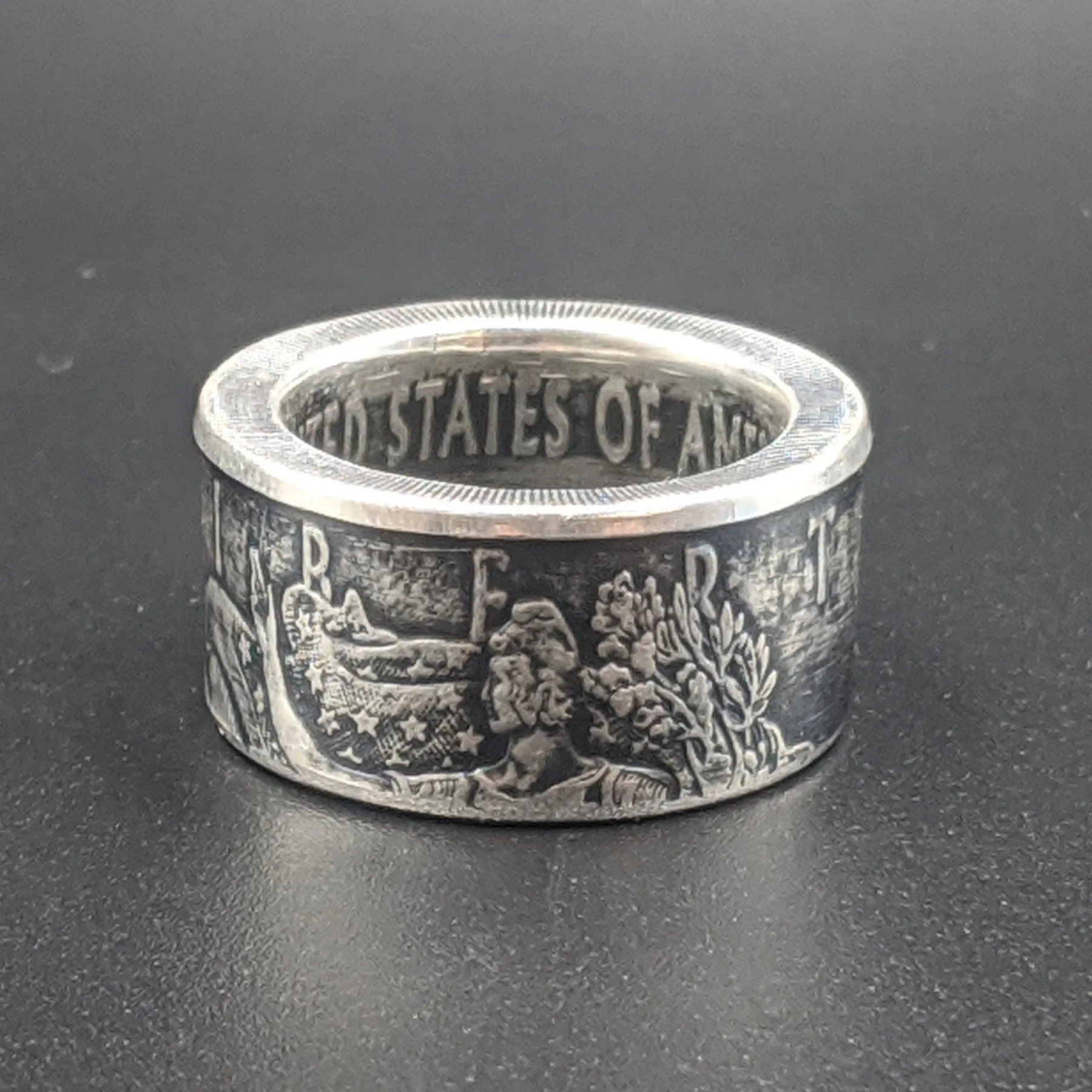 Silver Eagle Coin Ring