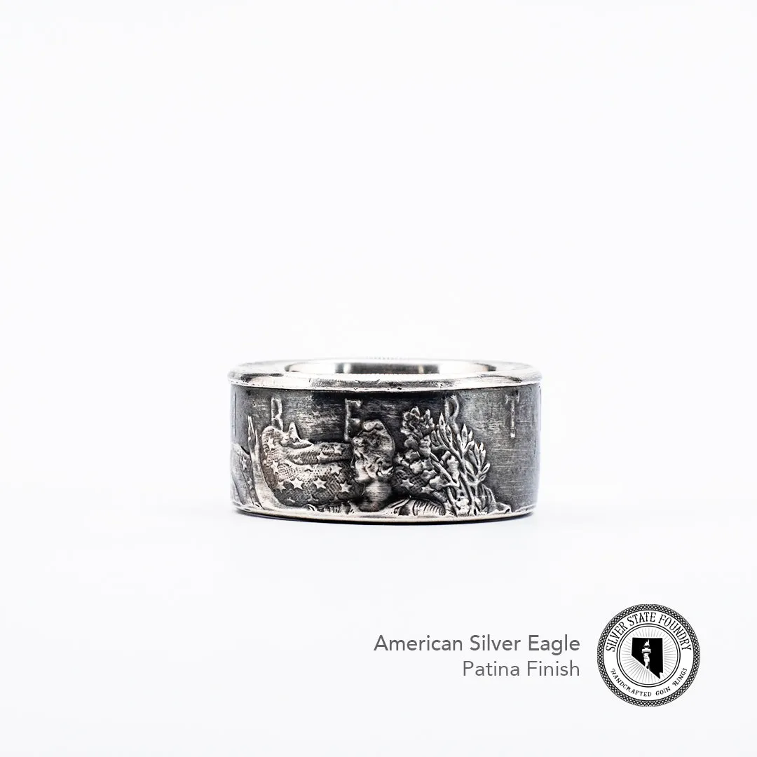 Silver Eagle Coin Ring