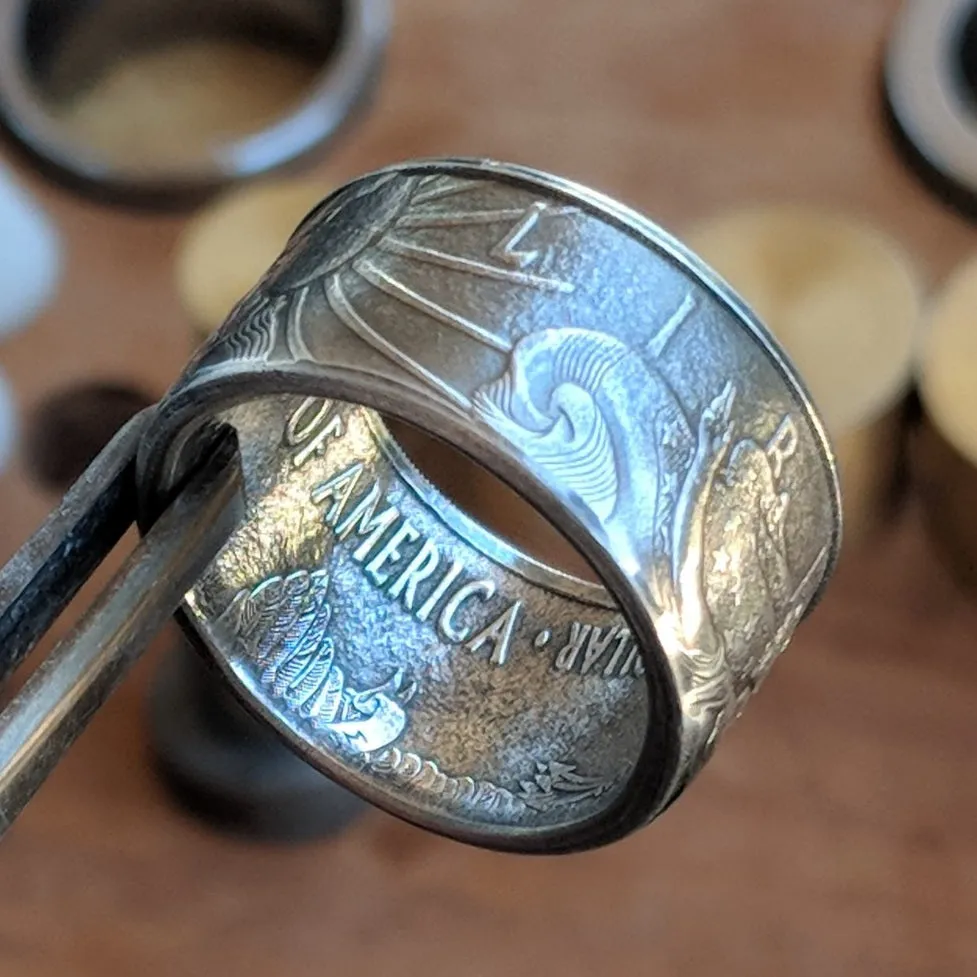 Silver Eagle Coin Ring