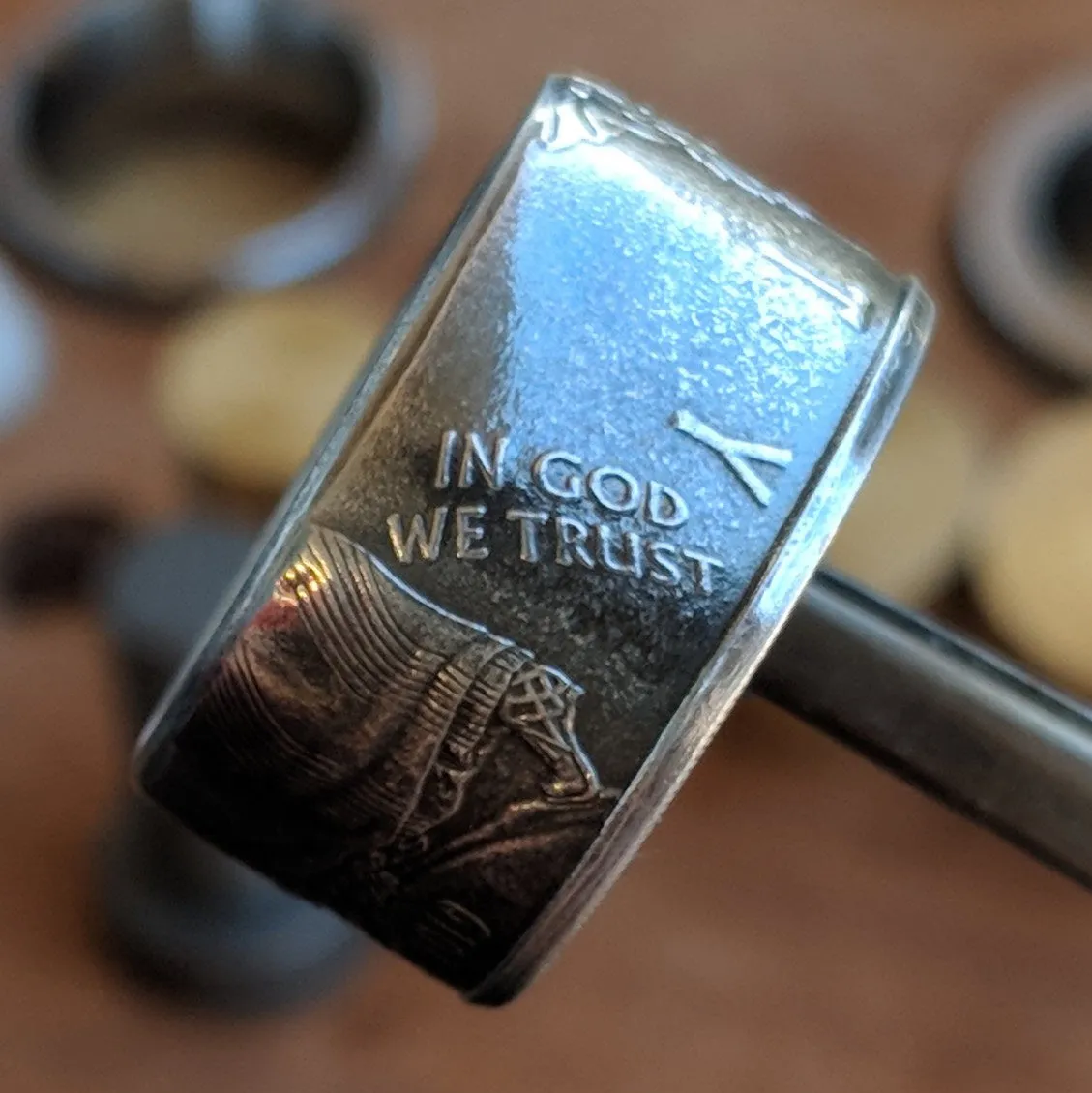 Silver Eagle Coin Ring