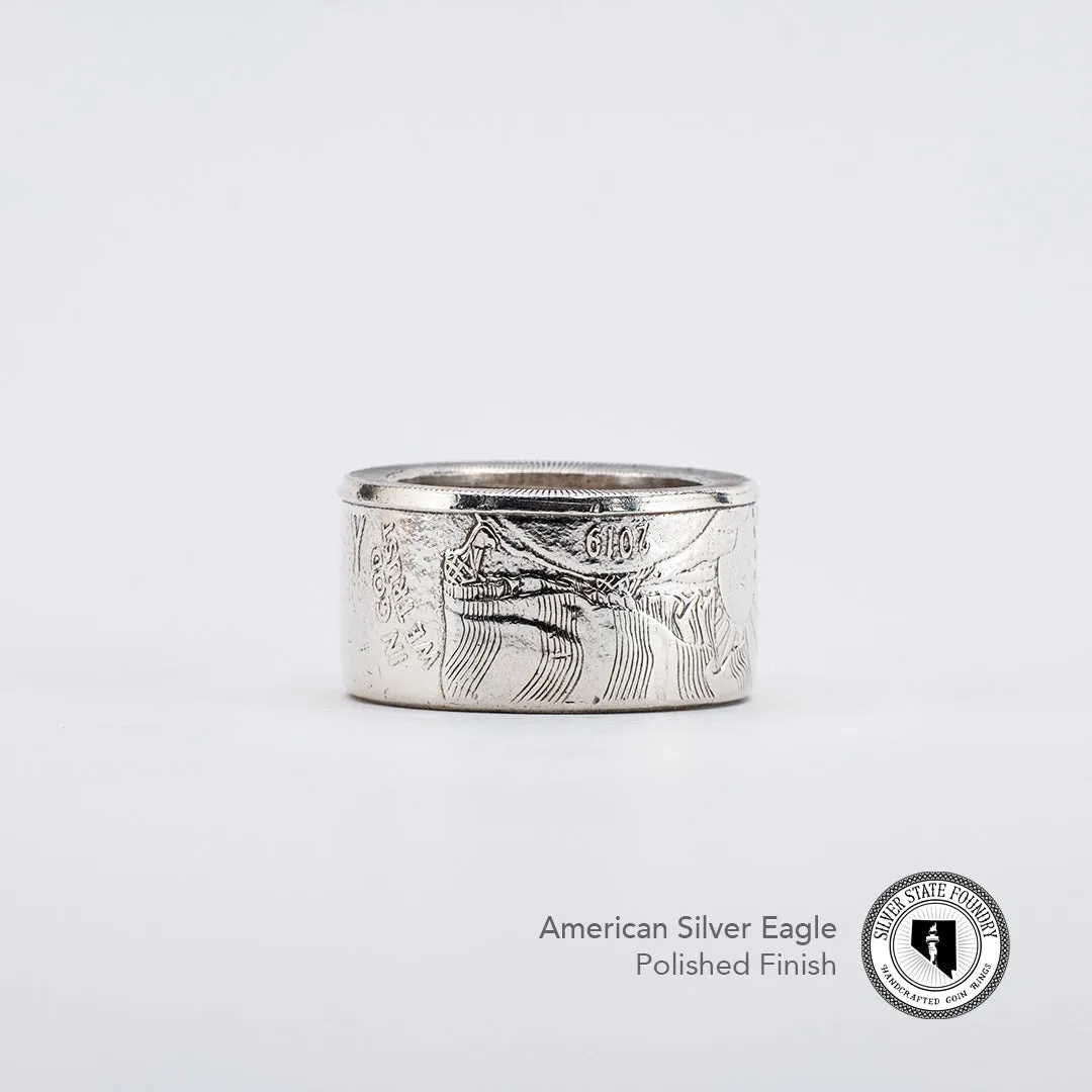 Silver Eagle Coin Ring