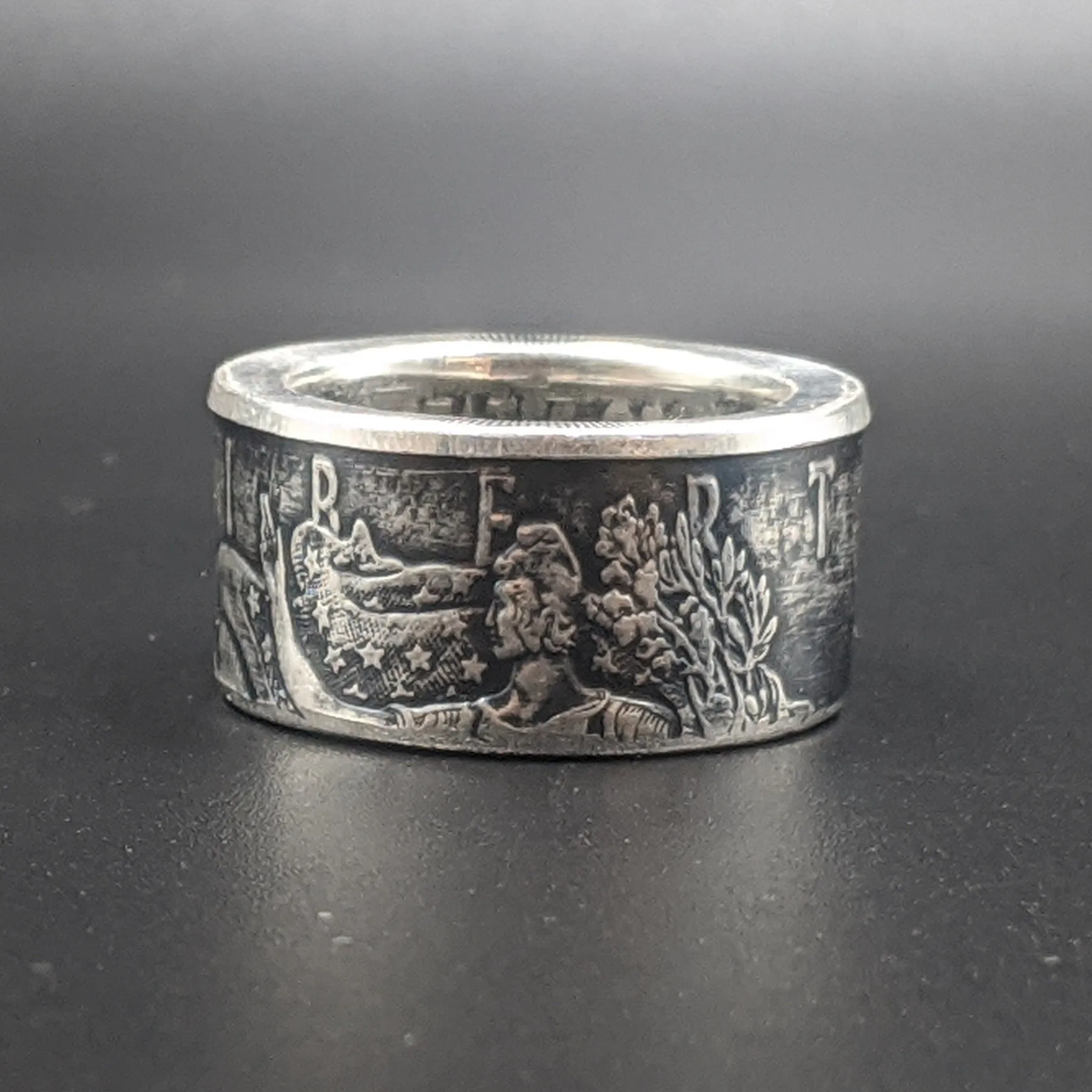 Silver Eagle Coin Ring