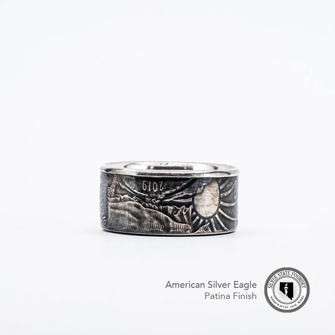 Silver Eagle Coin Ring