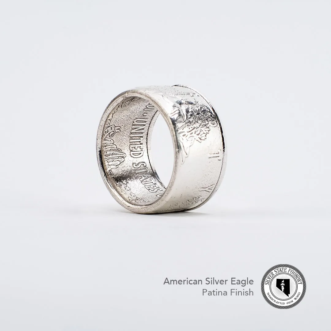 Silver Eagle Coin Ring