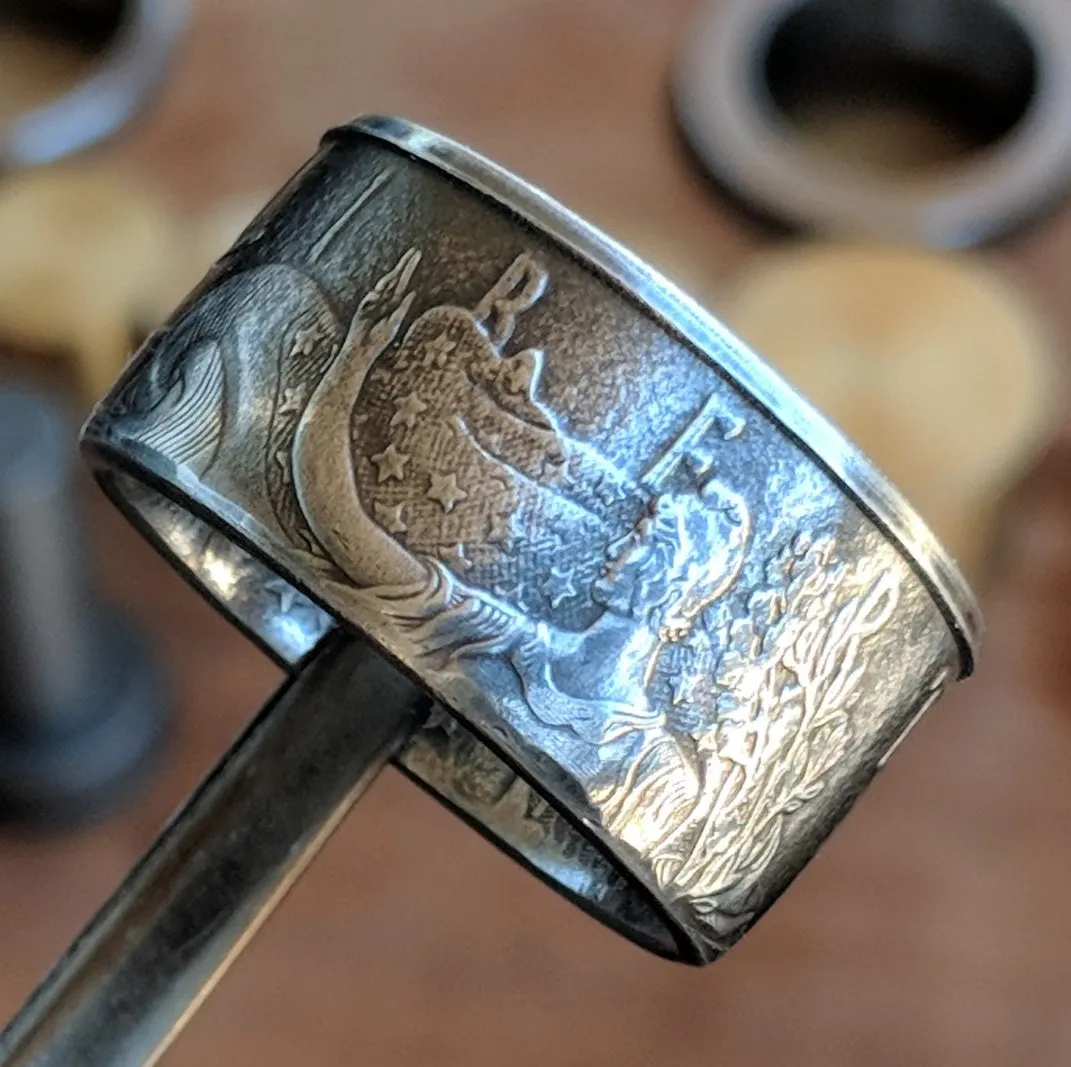 Silver Eagle Coin Ring