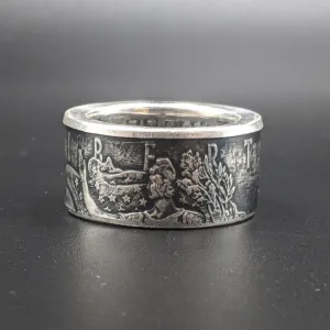 Silver Eagle Coin Ring