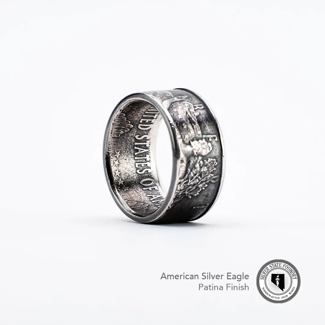 Silver Eagle Coin Ring