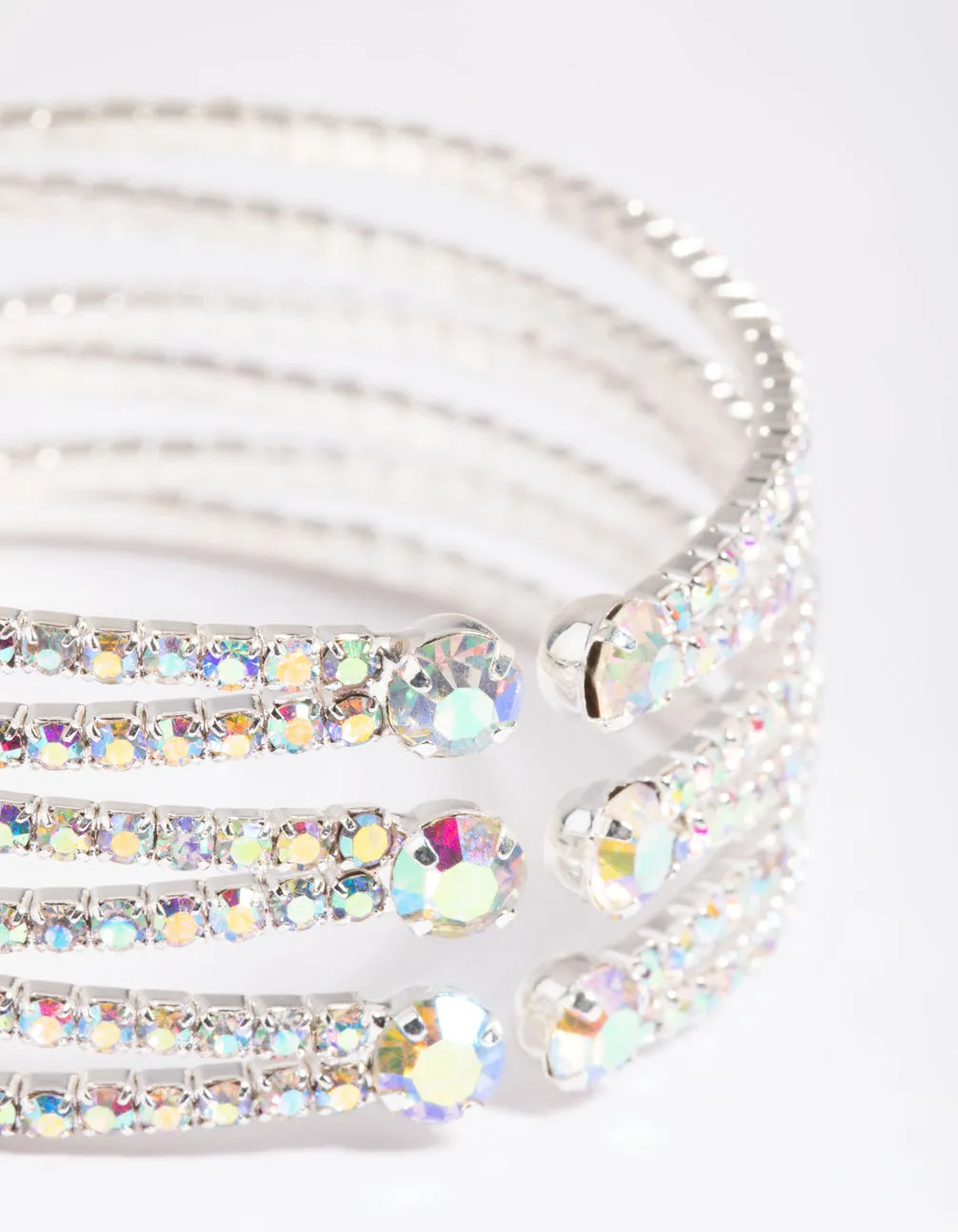 Silver Zig Zag Open Wrist Cuff