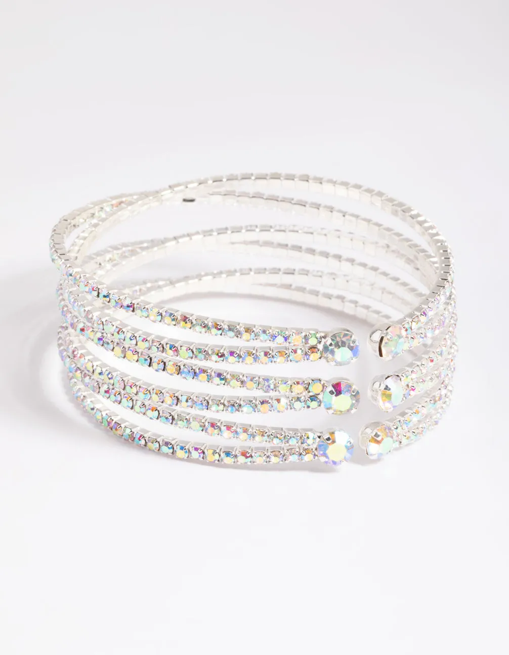 Silver Zig Zag Open Wrist Cuff