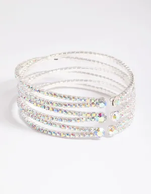 Silver Zig Zag Open Wrist Cuff