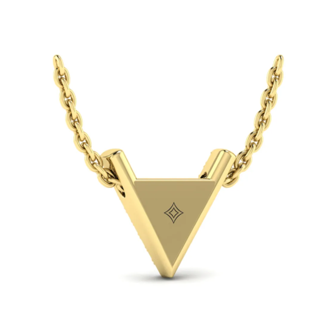 Sincerely, Springer's by Vlora 14k Yellow Gold Diamond Trinity Necklace