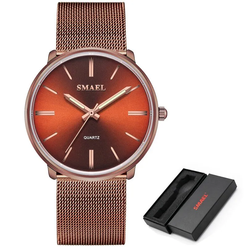 SMAEL Gold Watch Women Quartz Watches Ladies Steel Bracelet Dress Watches Womens Clock Female Gift Relogio Feminino Montre Femme