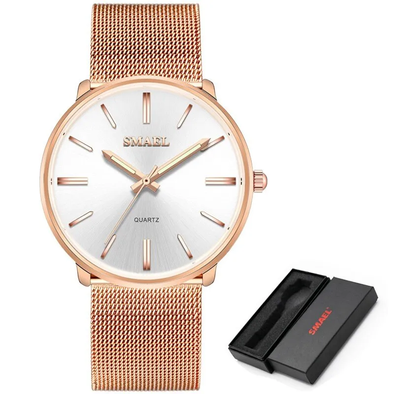 SMAEL Gold Watch Women Quartz Watches Ladies Steel Bracelet Dress Watches Womens Clock Female Gift Relogio Feminino Montre Femme