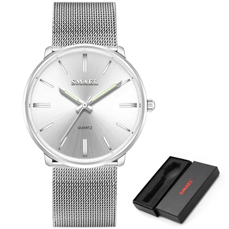 SMAEL Gold Watch Women Quartz Watches Ladies Steel Bracelet Dress Watches Womens Clock Female Gift Relogio Feminino Montre Femme