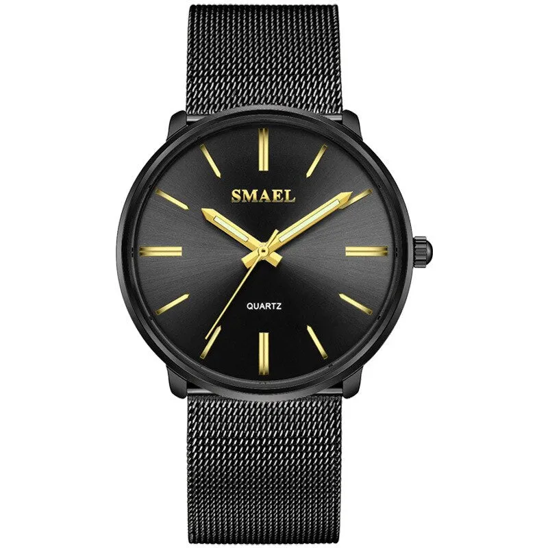 SMAEL Gold Watch Women Quartz Watches Ladies Steel Bracelet Dress Watches Womens Clock Female Gift Relogio Feminino Montre Femme