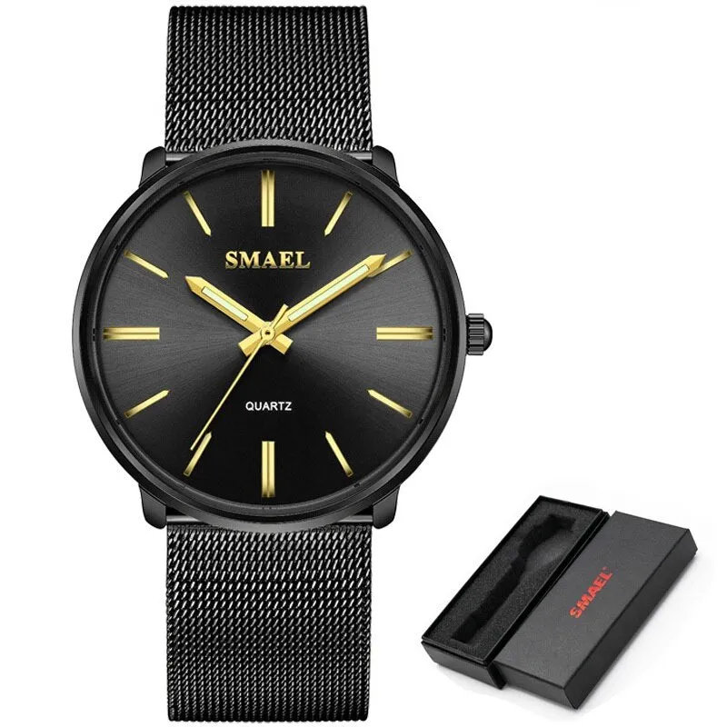 SMAEL Gold Watch Women Quartz Watches Ladies Steel Bracelet Dress Watches Womens Clock Female Gift Relogio Feminino Montre Femme