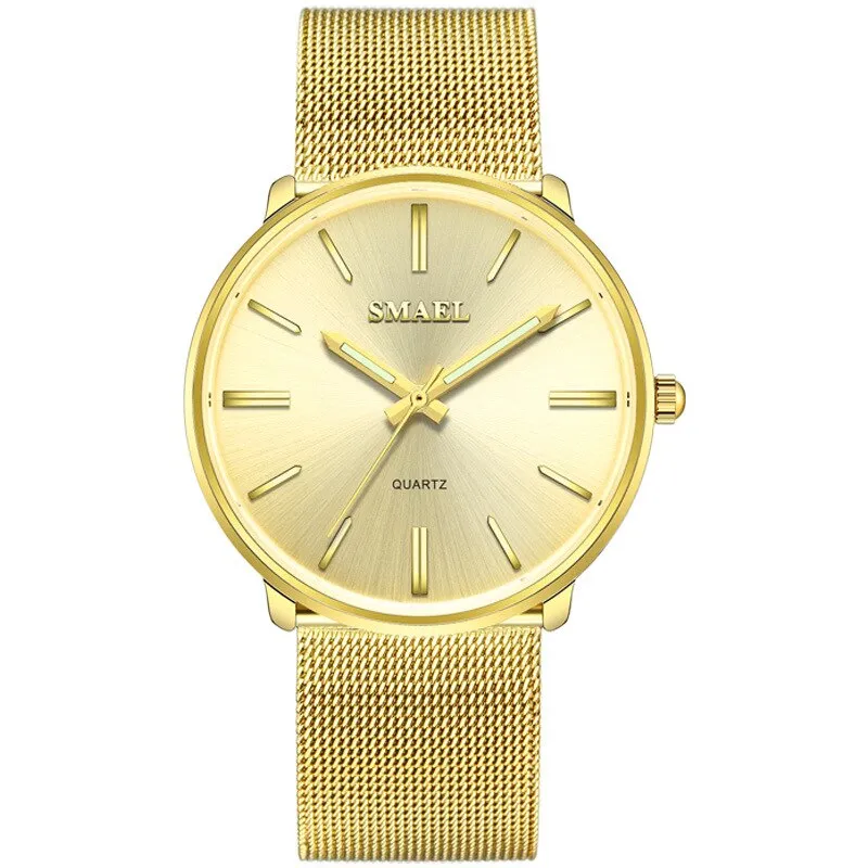 SMAEL Gold Watch Women Quartz Watches Ladies Steel Bracelet Dress Watches Womens Clock Female Gift Relogio Feminino Montre Femme