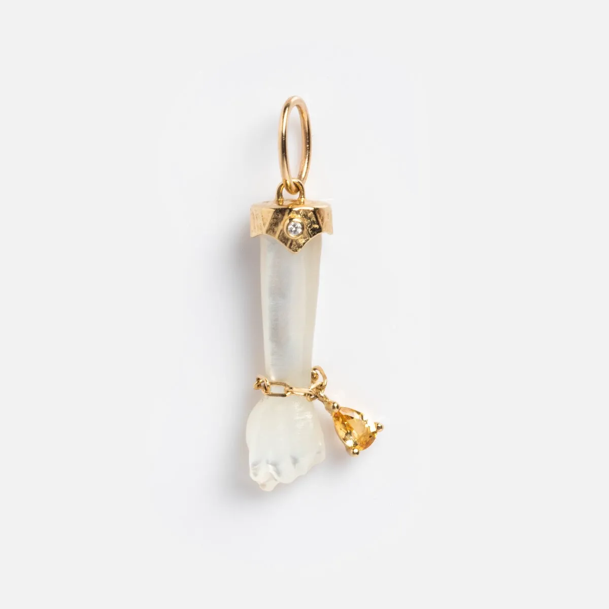 Solid Gold Body Language Charm