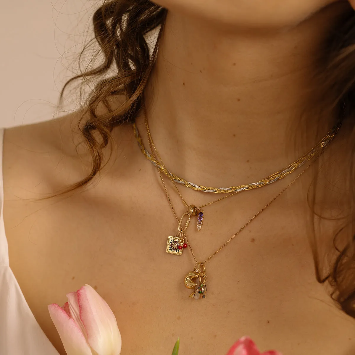 Solid Gold Body Language Charm